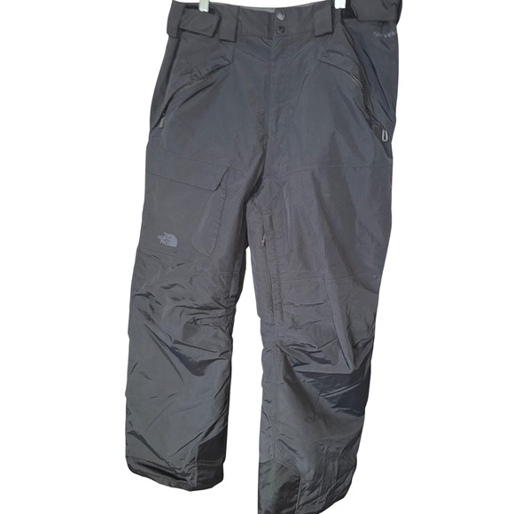 The North Face Hyvent Snow Pants Mens LG Black Insulated Loose Lined Ski Outdoor - Picture 1 of 11
